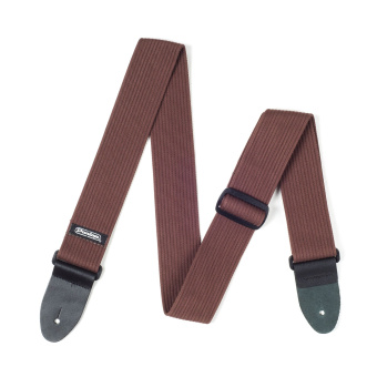 D27-01BR Ribbed Ремень для гитары, хлопок, коричневый, Dunlop